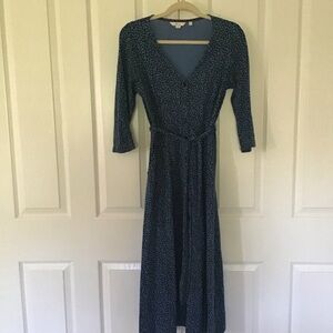 Boden leopard print midi dress Sz 6